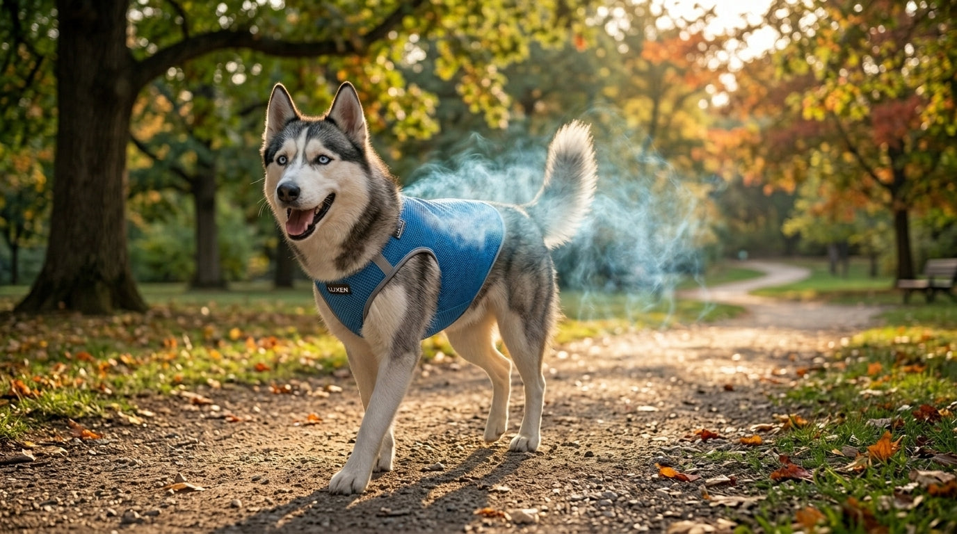 Gilet Rafraîchissant LUXEN : Protégez Votre Chien des Coups de Chaleur